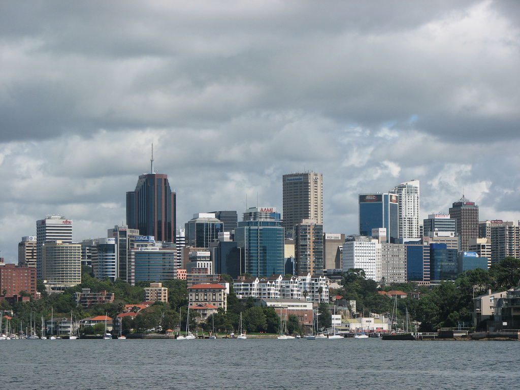 North Sydney Skyline by thievingjoker, licensed Creative Commons